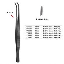 金鐘組織鑷直形 凹凸齒 32cm JYG280   2.4×3.2（鈦）