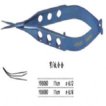 金鐘膜狀內(nèi)障剪  YBB060 11cm 彎 刃長 12（鈦）