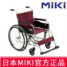 MIKI三貴手動輪椅車MXT-43 紅色款免充氣 鋁合金輕便折疊