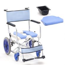 MIKI三貴手動輪椅車CS-2  老人帶坐便器輪椅、洗澡椅 航太鋁車架
