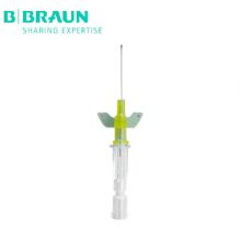 德國貝朗靜脈留置針安全型 Introcan Safety-W 英全康 24G 安全型 帶翼針頭：0.7*19mm 黃色