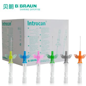 德國貝朗動(dòng)靜脈留置針I(yè)ntrocan-W 英初康 14G 直型密閉式 帶翼