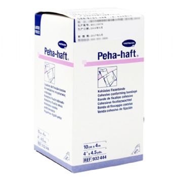 德國保赫曼保舒固自粘固位繃帶  Peha-haft 無乳膠/4mx10cm 貨號：9324442   