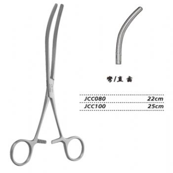 金鐘腸鉗直齒 JCC100 25cm 彎 直齒