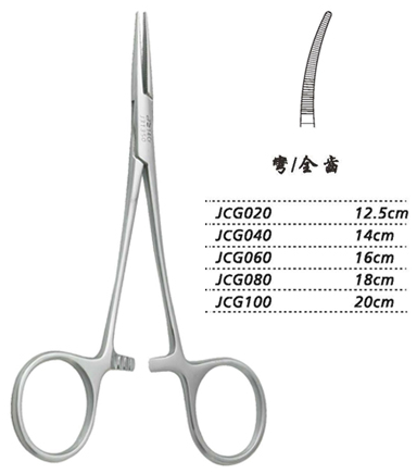 金鐘止血鉗精細(xì) JCG060 16cm 彎全齒 （精細(xì)）