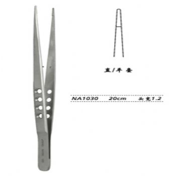 金鐘顯微鑷直 NA1030 20cm 直 平臺(tái) 頭寬 1.2