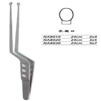 金鐘腫瘤摘除鑷  NAB030 24cm 長圓口 4×7