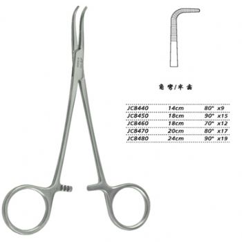 金鐘分離結(jié)扎鉗20cm JC8470 20cm 80°×17半齒