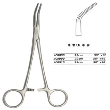 金鐘分離結(jié)扎鉗22cm JC8890 22cm 90°×12直半齒