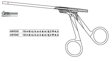 金鐘鼻咬切鉗HBF030 10cm 管式 上開長(zhǎng)圓頭 反切帶吸引 寬2