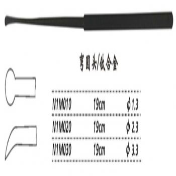 金鐘剝離器彎 N1M020 19cm 彎 圓頭 φ2.3（鈦）