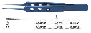 金鐘縫線結扎鑷直 YAB040 11cm 直 鉤深0.2