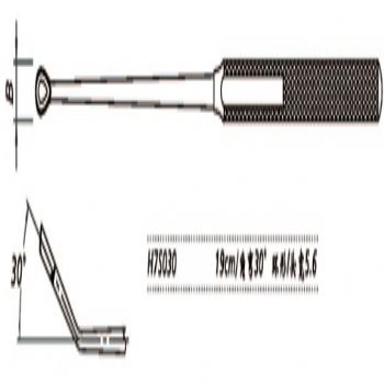 金鐘鼻刮匙角彎 H7S030 19cm 角彎30° 環(huán)形 頭寬5.6