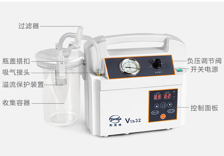 斯曼 電動吸引器 VTS32 斯曼峰創(chuàng)傷持續(xù)引流吸引器